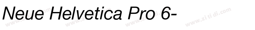 Neue Helvetica Pro 6字体转换
